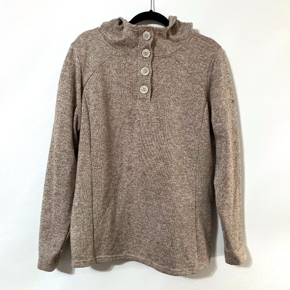 Columbia Darling Days Hoodie Pullover Sweatshirt Womens | Marbled Beige | XL